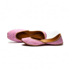 Pink Blush Pastel Pink Festive Jutti