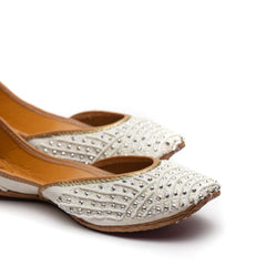 Eclat White Pearl Jutti