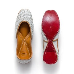 Eclat White Pearl Jutti