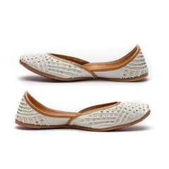 Eclat White Pearl Jutti