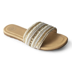 Golden Stories Embroidered Sliders