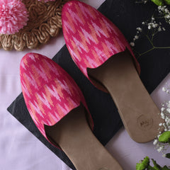 Ikat Patola Pink Mule