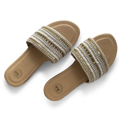 Golden Stories Embroidered Sliders