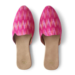 Ikat Patola Pink Mule