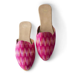 Ikat Patola Pink Mule