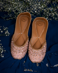 Peach Crush Festive Mojari