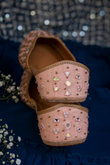 Peach Crush Festive Mojari