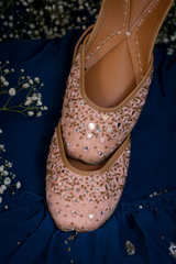 Peach Crush Festive Mojari