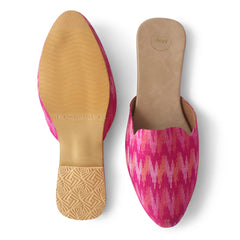 Ikat Patola Pink Mule