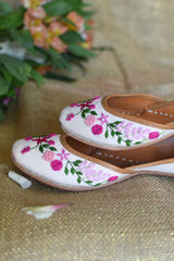 Lil' Razberry Pastel Pink Floral Jutti