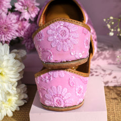 Pink Blush Pastel Pink Festive Jutti