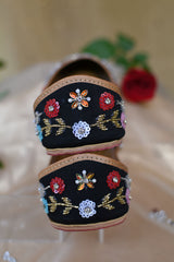 Athena Black Floral Multicolour Jutti
