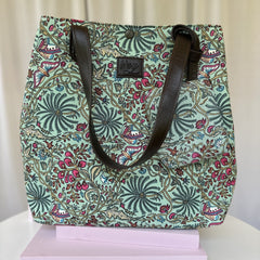 Floral Rush Pink & Green Everyday Tote Bag