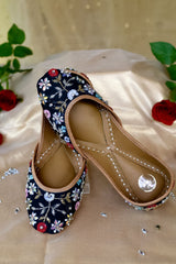 Athena Black Floral Multicolour Jutti