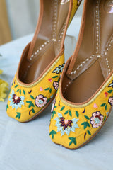Dawn To Dusk Yellow Multicolour Jutti