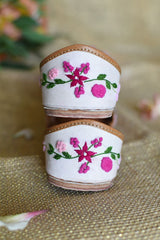 Lil' Razberry Pastel Pink Floral Jutti