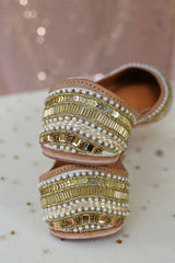 Colour Me Gold Embellished Jutti
