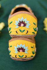 Dawn To Dusk Yellow Multicolour Jutti